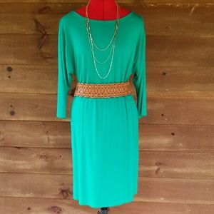 Jersey-style Green Dress